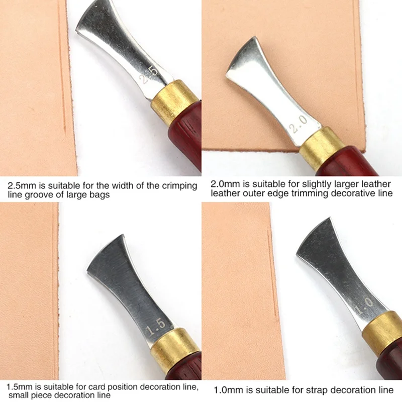 

Punch Embedding Thread Leathercraft Tools Leather Arch Edge Sector Shallow Groove Edges Cold And Hot Pressure Line Tool