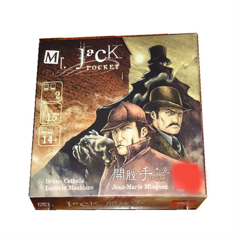 Маленькая коробка Mr Джек карманная версия Настольная игра карты Отправить
