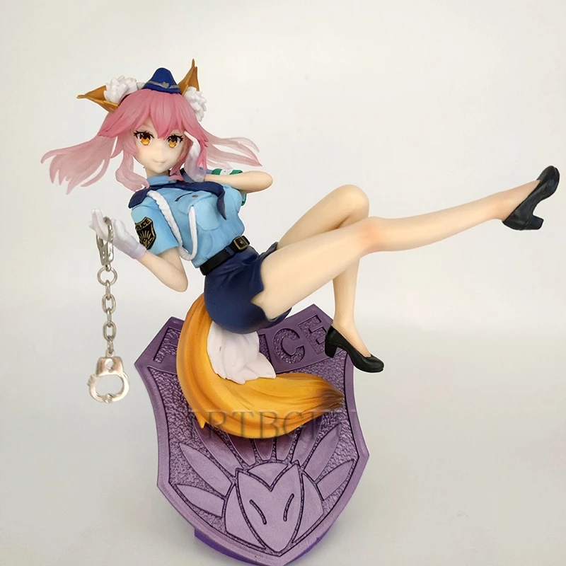 

Anime Tamamo no Mae Female Police Uniform Fate/Extella Link Figure Collection PVC Action Figure Desktop Model Toys Doll Kid Gift