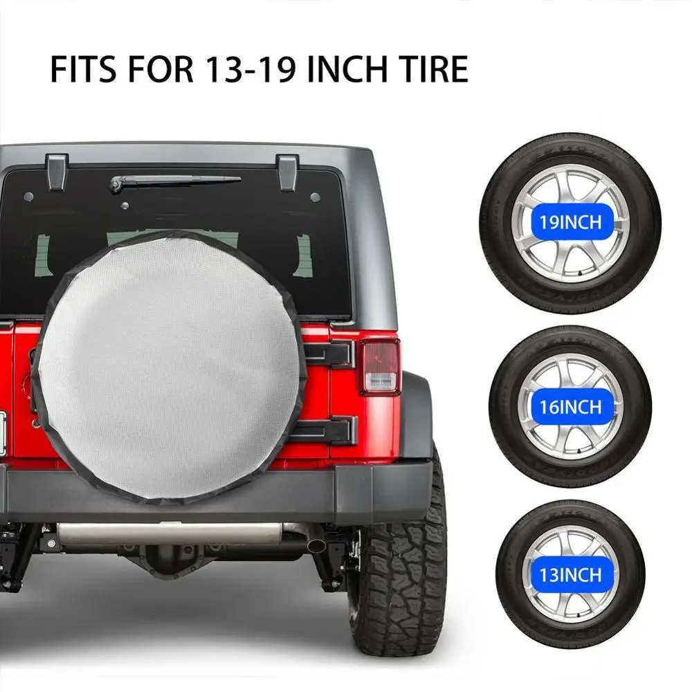 Универсальный чехол для внедорожника 13-19 дюймов запасной шины хранения ткань