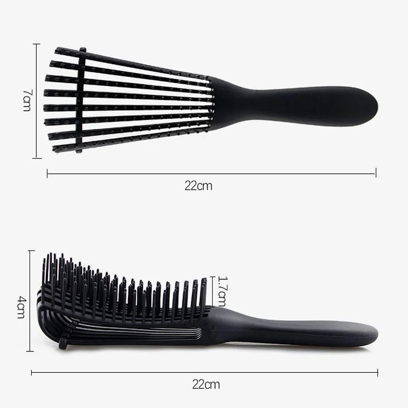 1pcs Curly Hair Brush Scalp Massage Comb Women Detangle Hairbrush Anti-tie Knot Professional Salon Hairdressing Styling Tools | Красота и