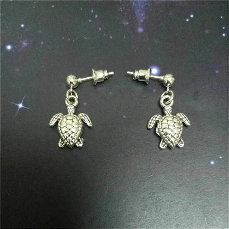 Морские черепахи серьги гвоздики женские ювелирное изделие в форме пляжные