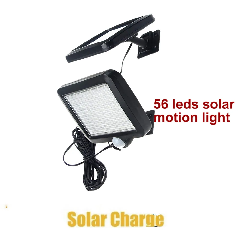 Светодиодный солнечный светильник движения PIR Сенсор Уличный настенный