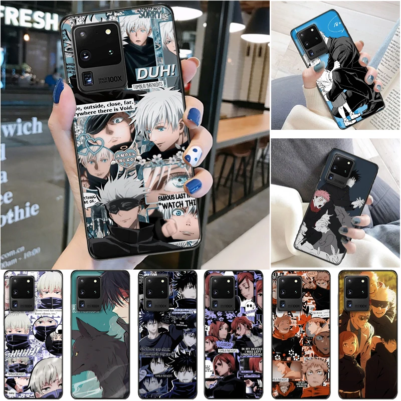

Jujutsu Kaisen Yuji Itadori Fushiguro Megumi Satoru Gojo Sukuna Phone Case For Samsung Galaxy S20 Ultra FE Lite Plus Coque