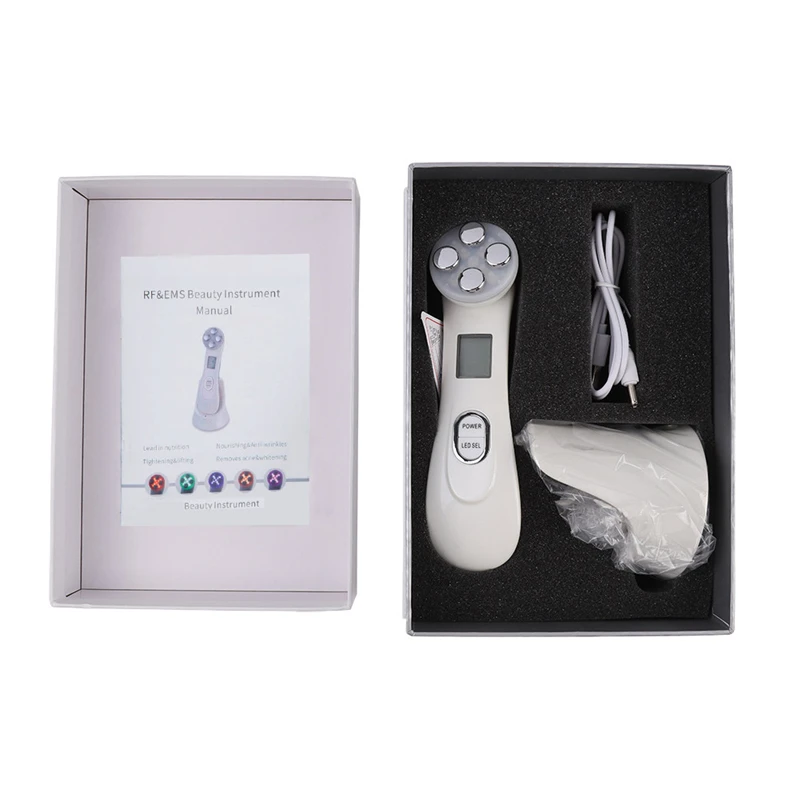 5 в 1 светодиодный фотонотерапия лифтинг кожи лица омоложение микротоковый