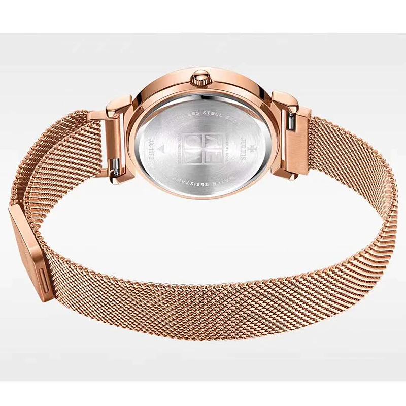 

Julius Women Watches JA-1172 Stainless steel watch band Bracelet Ladies Wrist Clock Quartz Magnetic Buckle Blue Sandstone Box