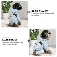 1pc reflective pet raincoat decorative cat puppy apparel dog breathable rainwear