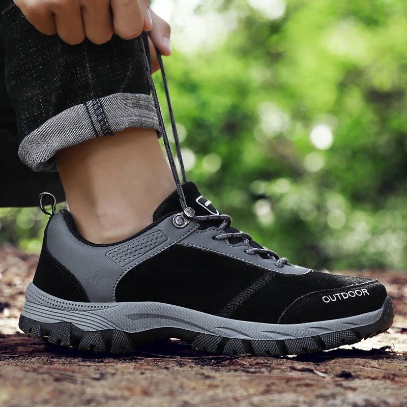 Мужская обувь для походов уличные спортивные кроссовки нескользящая