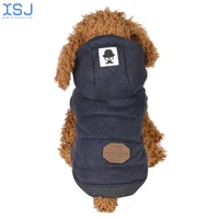 dog cotton padded clothes two legged dog clothes for small dogs hooded puppy hickened warm and windproof with hat