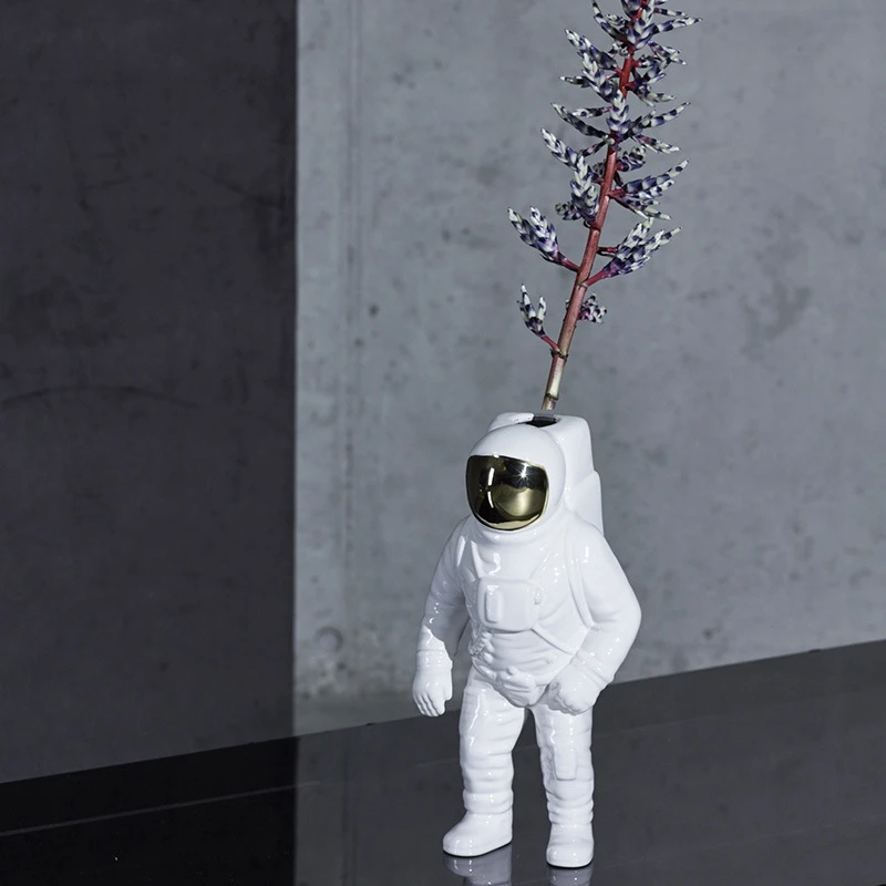 Ceramics Astronaut Ornaments Figurine Home Decor Accessories Nordic Decorative Ceramic Crafts | Дом и сад