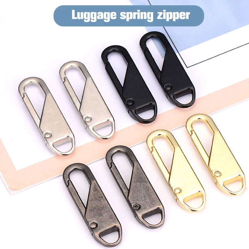 2pc/lot Metal Zipper Repair Kits Zippers Lightning Zippers Puller For Zipper Slider DIY Sewing Craft Sewing Fashion Metal Zip