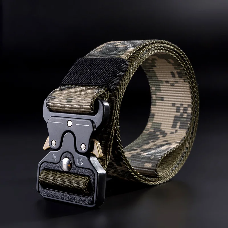 Тактические ремни нейлон военный поясной ремень с металлической пряжкой