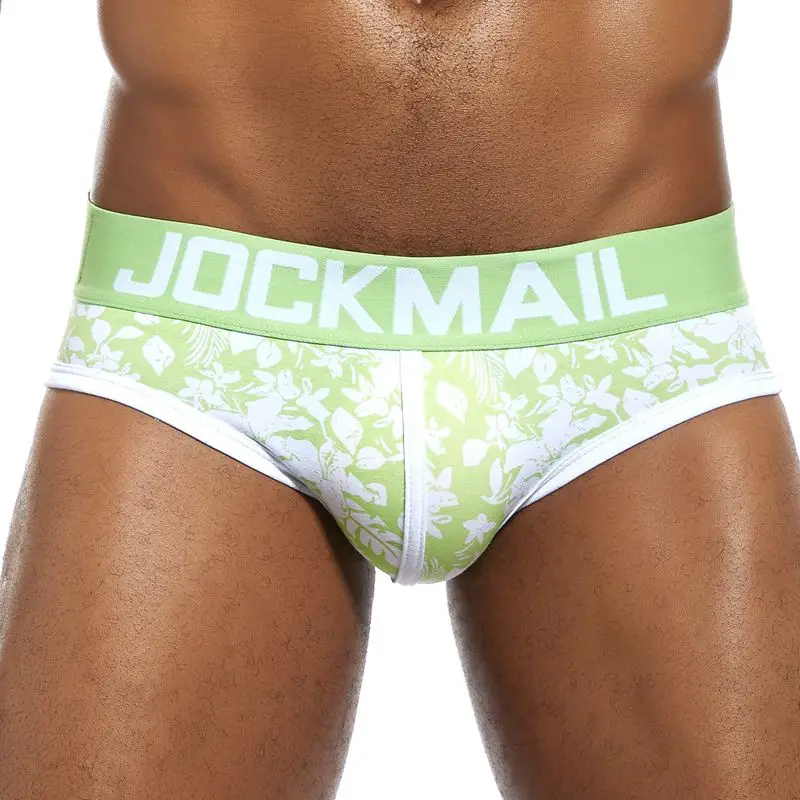 Трусы брифы JOCKMAIL мужские с принтом Брендовое нижнее белье хлопковые трусы одежда