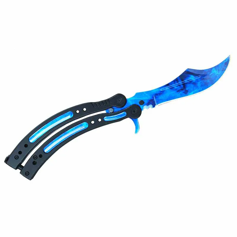 

17cm*10cm For CSGO Sapphire Butterfly Knife Car Stickers And Decals DIY Sticker Anime Waterproof Camper JDM Decor