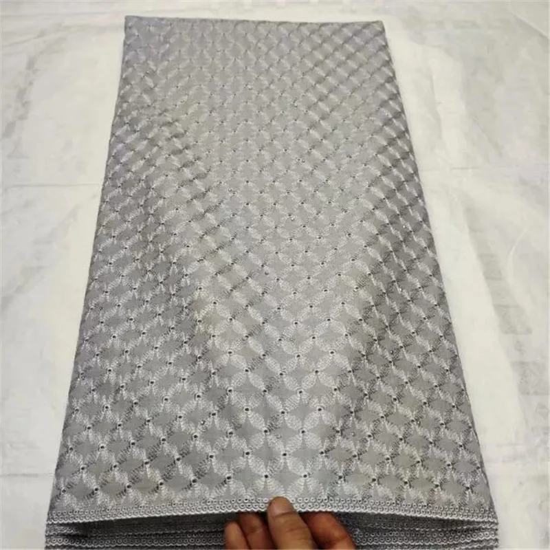 Новая африканская Мужская кружевная хлопчатобумажная ткань высокого качества