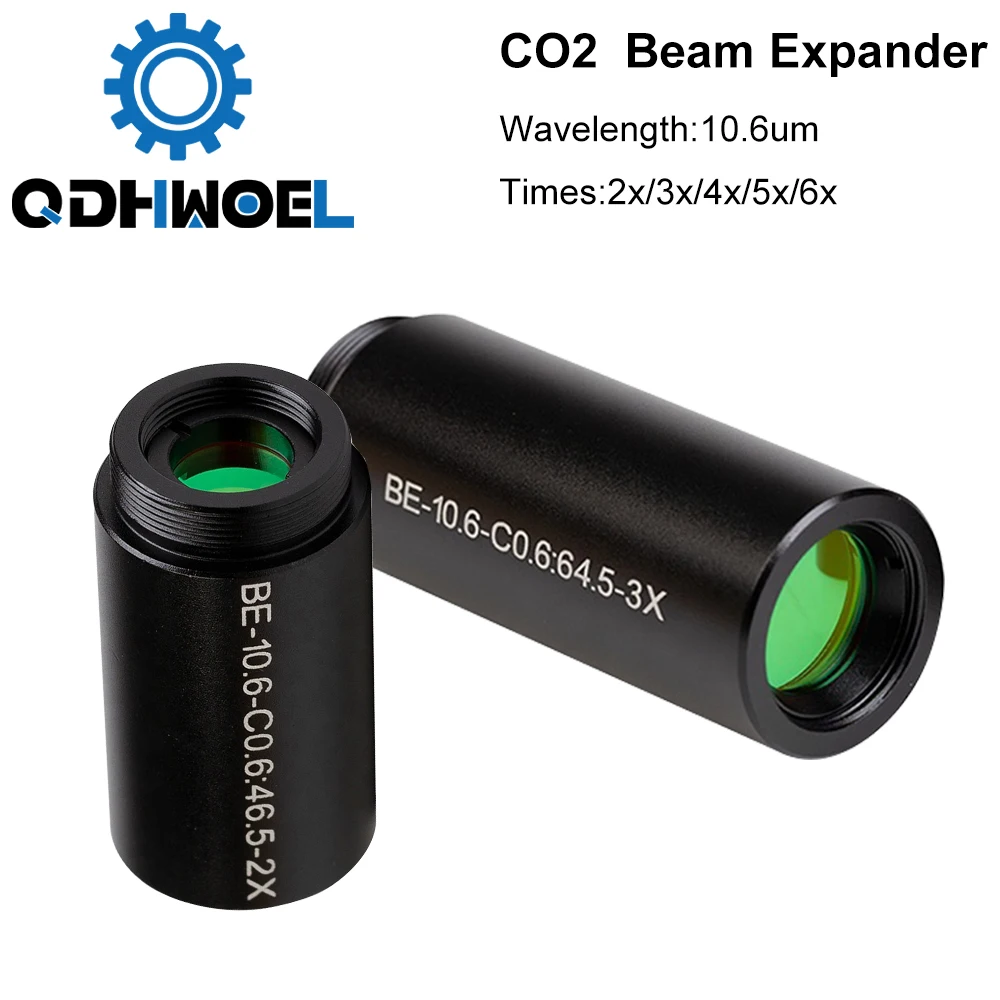 QDHWOEL CO2 лазерный расширитель лазерного луча 10600nm 2X 2.5X 3X 4X гальванометр лазерные