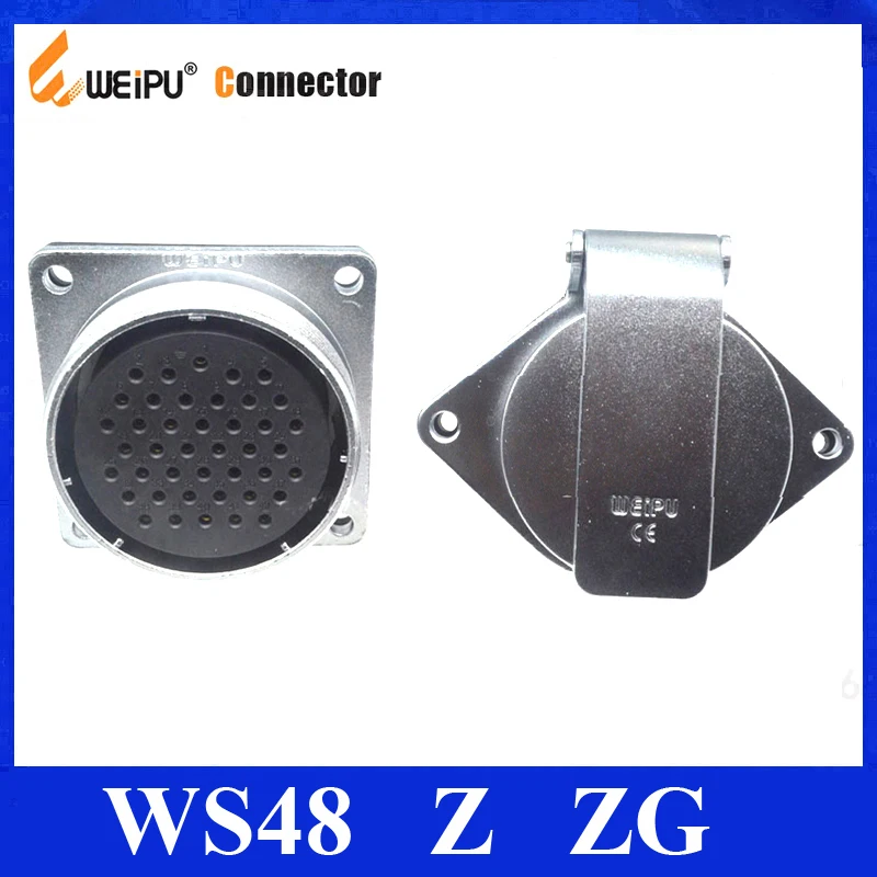 Оригинальные Weipu коннектор WS48 Z ZG 5 7 20 27 38 42 Pin женский квадратный фланцевый разъем 2
