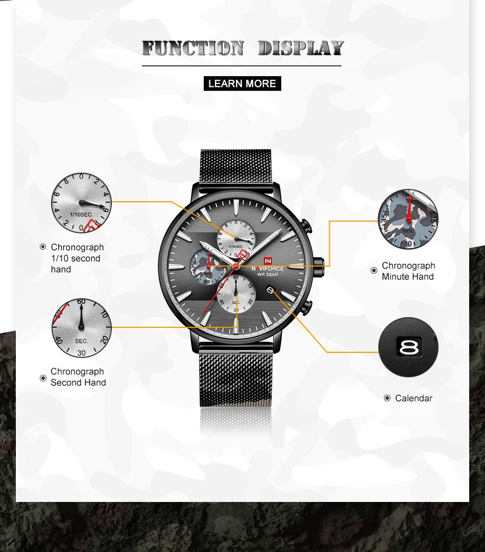 Топ люксовый бренд NAVIFORCE Мужские часы Модные Спортивные кварцевые мужские s часы водонепроницаемые армейские военные наручные часы Relogio Masculino