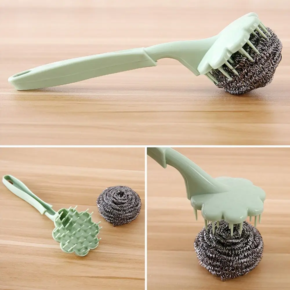 Щетка для миски с длинной ручкой щетки из нержавеющей стали мытья посуды | Дом и