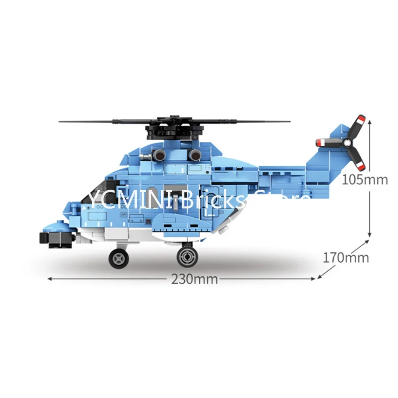 Конструктор Sembo креативная универсальная модель вертолета грузовика