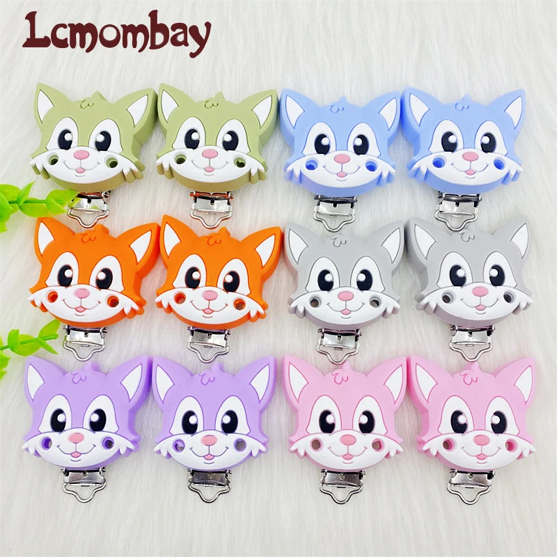 

10/20/50Pcs Baby Pacifier Clips fox Infant Soother Clasps Holders Accessories DIY Soother Nursing Jewelry Toy Clips