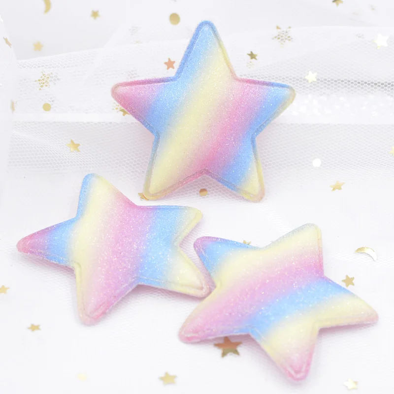 Новинка 8 шт. 58 мм блестящие порошки градиентные радужные нашивки с аппликацией в