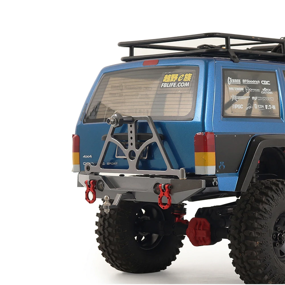 Задний бампер из алюминиевого сплава с запасной рейкой для шин и трейлером трос