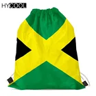 HYCOOL Сумки на шнурке с рисунком флага Ямайки, детская спортивная сумка, рюкзак для спортзала и бега, маленькие сумки для девочек, танцевальная обувь 2019