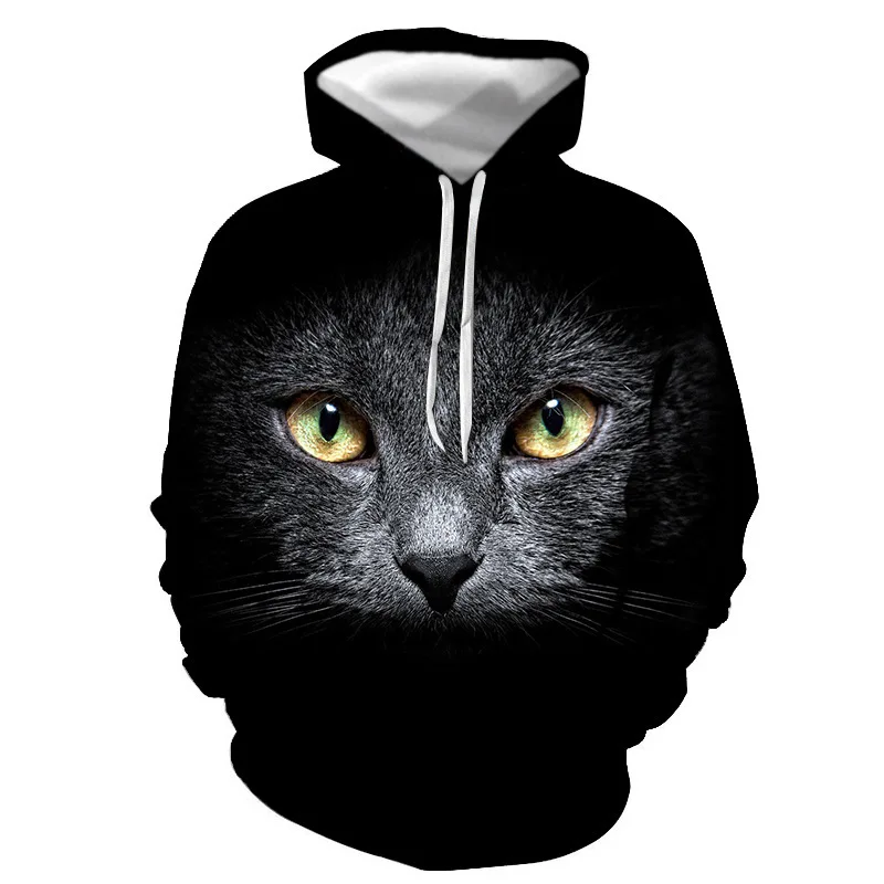 

2021 The new Cat Print 3D Hooded Cat Sweatshirts Men/Women Hipster Boy girl Hoodie Pullovers 7LB5