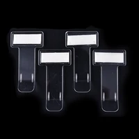 4pcs useful vehicle car parking receipt holder display ticket adhesive tape permit clip card holder practical sticker