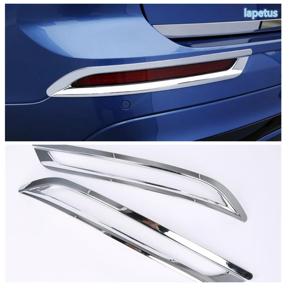 Lapetus Rear Foglight Fog Lights Lamp Eyelid Eyebrow Decorative Frame Cover Trim 2 Pcs Fit For Volvo XC60 2018 - 2021 / ABS | Автомобили и