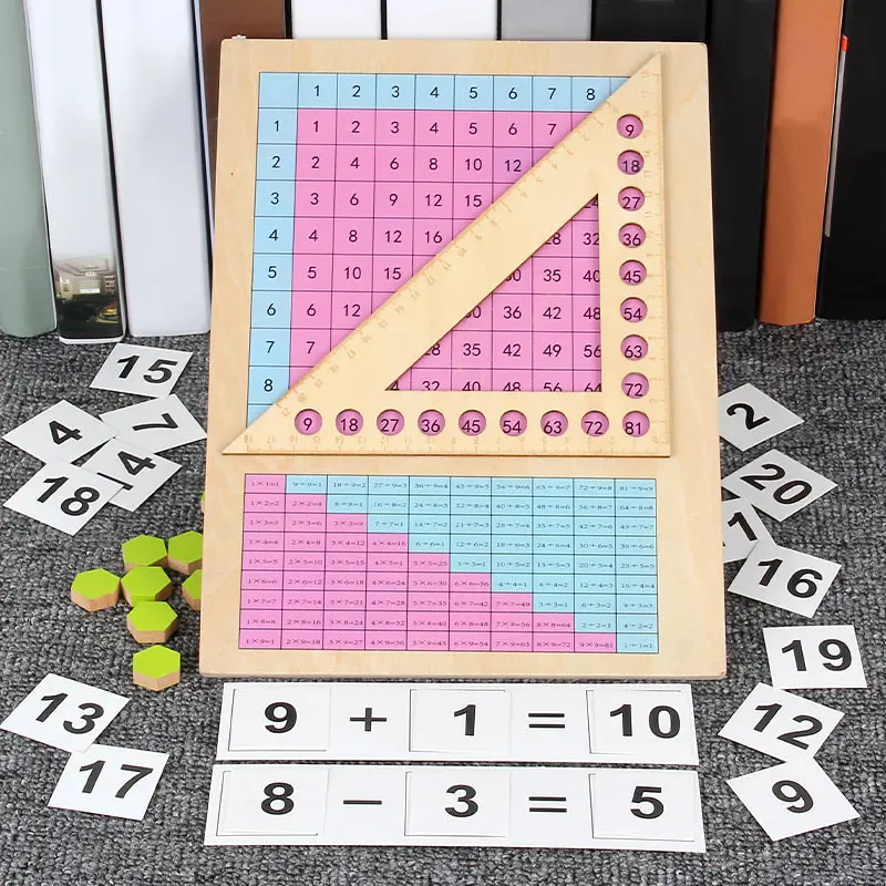 

Math Toy wooden Teaching Educational Toy Multiplication Division Addition and Subtraction Teaching Aid For Children