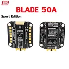 RUSHFPV пик лезвие 50A 3-6S blheli _ 32 4 в 1 бесщеточный ESC спортивная версия для радиоуправляемых FPV гоночных беспилотных летательных аппаратов