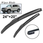Щетки стеклоочистителя okoстеклоочистителя RHD и LHD для KIA Sorento 2010-2014, лобовое стекло, переднее стекло, 24 дюйма + 20 дюймов