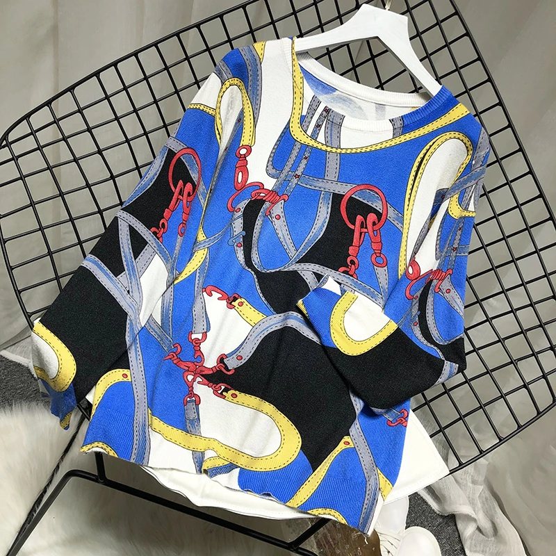 

Fashion Sweaters YK12123 2021 Runway Luxury famous Brand European Design party style women's Clothing