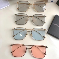 2021 new style gentle brand name sunglasses for men reme ladies vintage classic square alloy fashion uv protection glasses