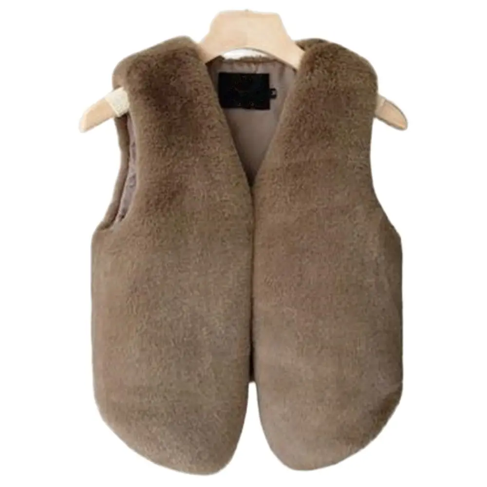 

Женская Весенняя Повседневная теплая облегающая безрукавка из искусственного лисьего меха, зимние пальто, женская куртка, жилет, Женский п...