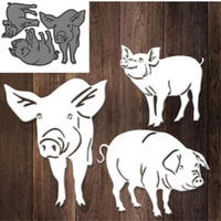pig metal cutting dies for scrapbooking handmade tools mold cut stencil new 2021 diy card make mould model craft decoration