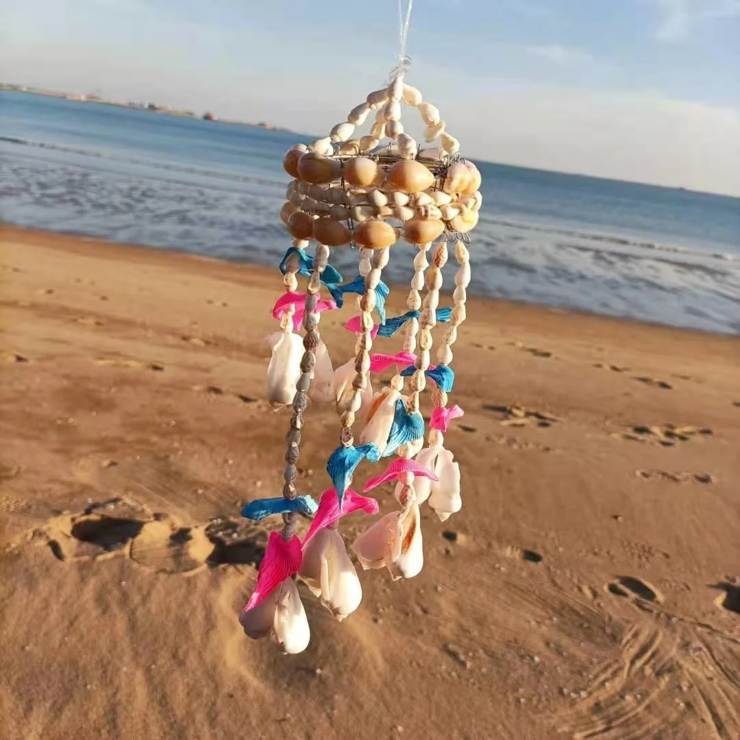 

Natural shell decoration color wind chime original design value-added boutique new products on the market, including mail