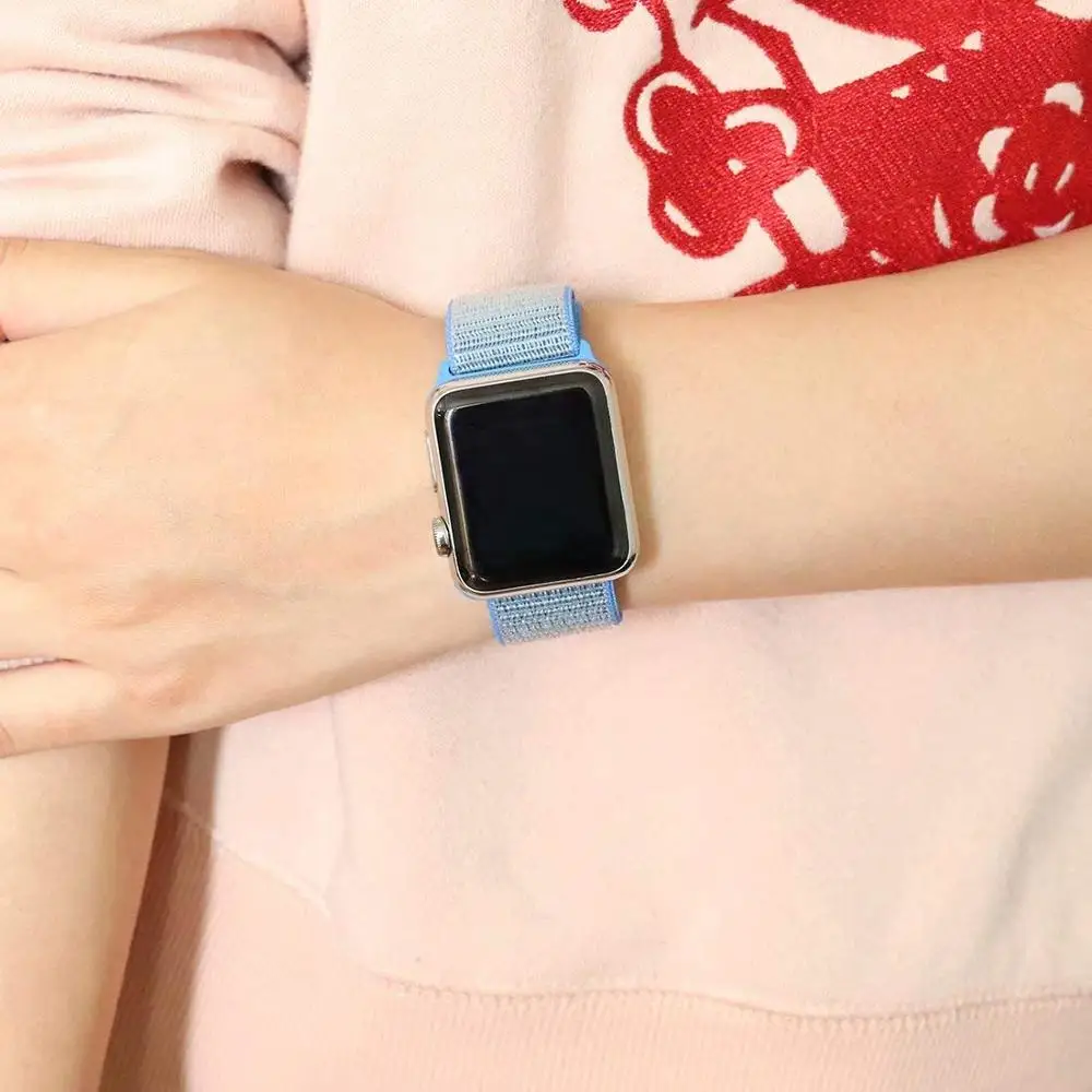 Joyozy для Apple watch Band нейлоновая Спортивная петля IWatch Series4 3 2 1 цветная Классическая