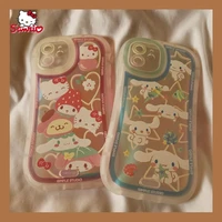sanrio hello kitty laser cartoon phone case for iphone13 13pro 13promax 12 12pro max 11 pro x xs max xr 7 8 plus cover