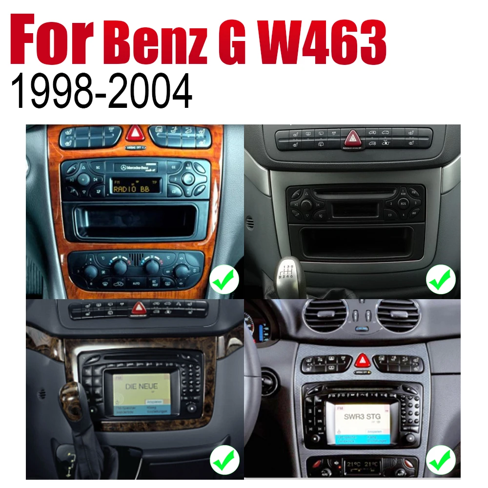 Авторадио 2 Din Автомобильный dvd плеер на основе Android для Mercedes Benz G W463 1998 ~ 2004 NTG GPS