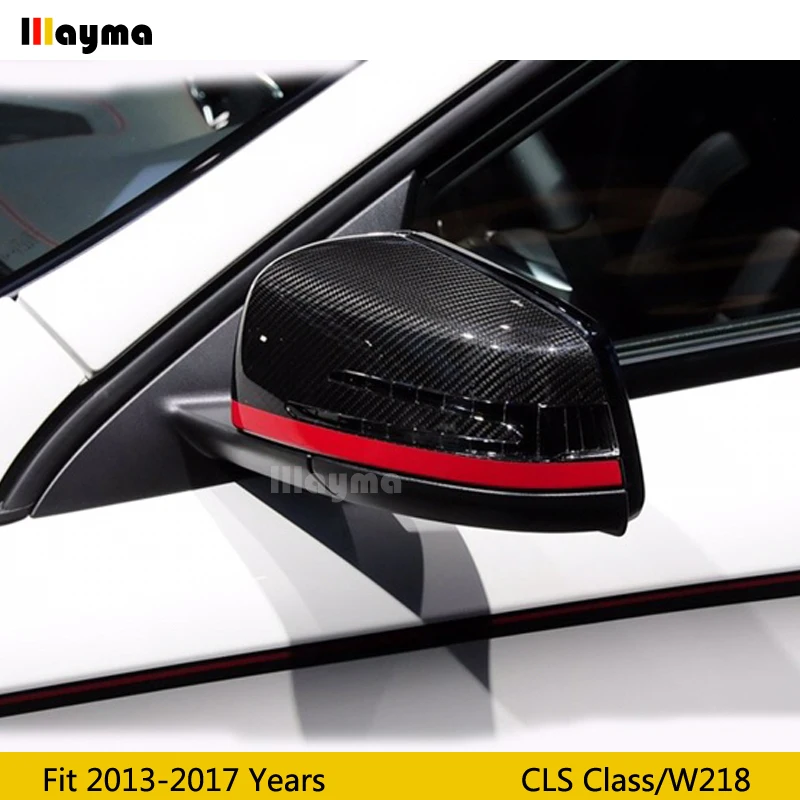 Замена зеркала из углеродного волокна для Benz CLS class cls350 W218 2012-2017 года AMG red line