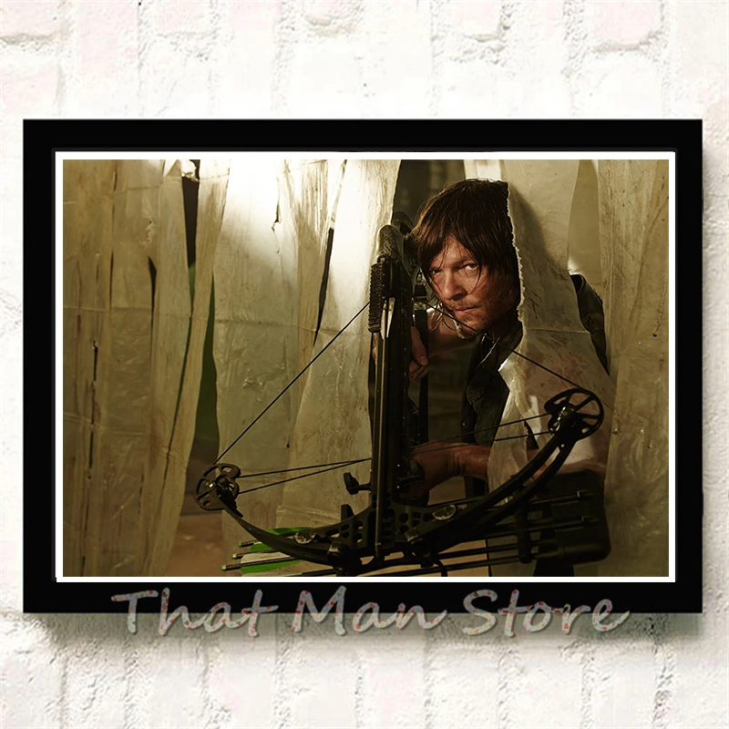 Постеры Ходячие мертвецы постеры для ТВ-шоу белые картонные принты настенное