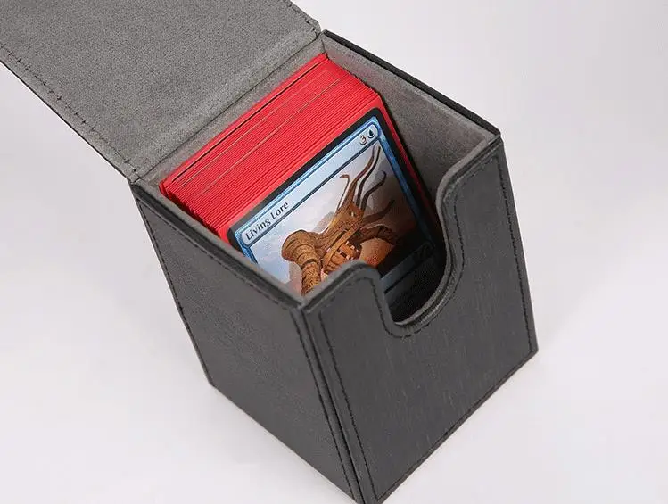 DIY 100 карт колода коробка Alkov кожаные настольные игры карты TCG двухслойные чехол
