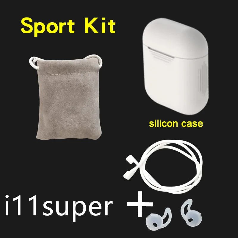 i11super kit white I11 супер 1:1 TWS всплывающие 5 часов мощности беспроводные наушники Bluetooth наушники 8D бас наушники PK W1 чип i11 - Цвет: i11super kit white
