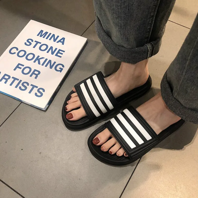 

Шлепанцы мужские легкие, пляжная обувь, для пар, сланцы для ванной комнаты, унисекс, лето 45