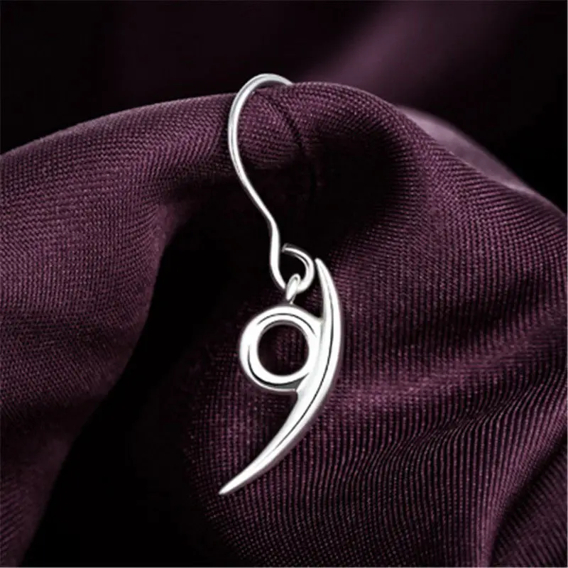 Серьги гвоздики из серебра 925 пробы в японском стиле|Серьги-подвески| |