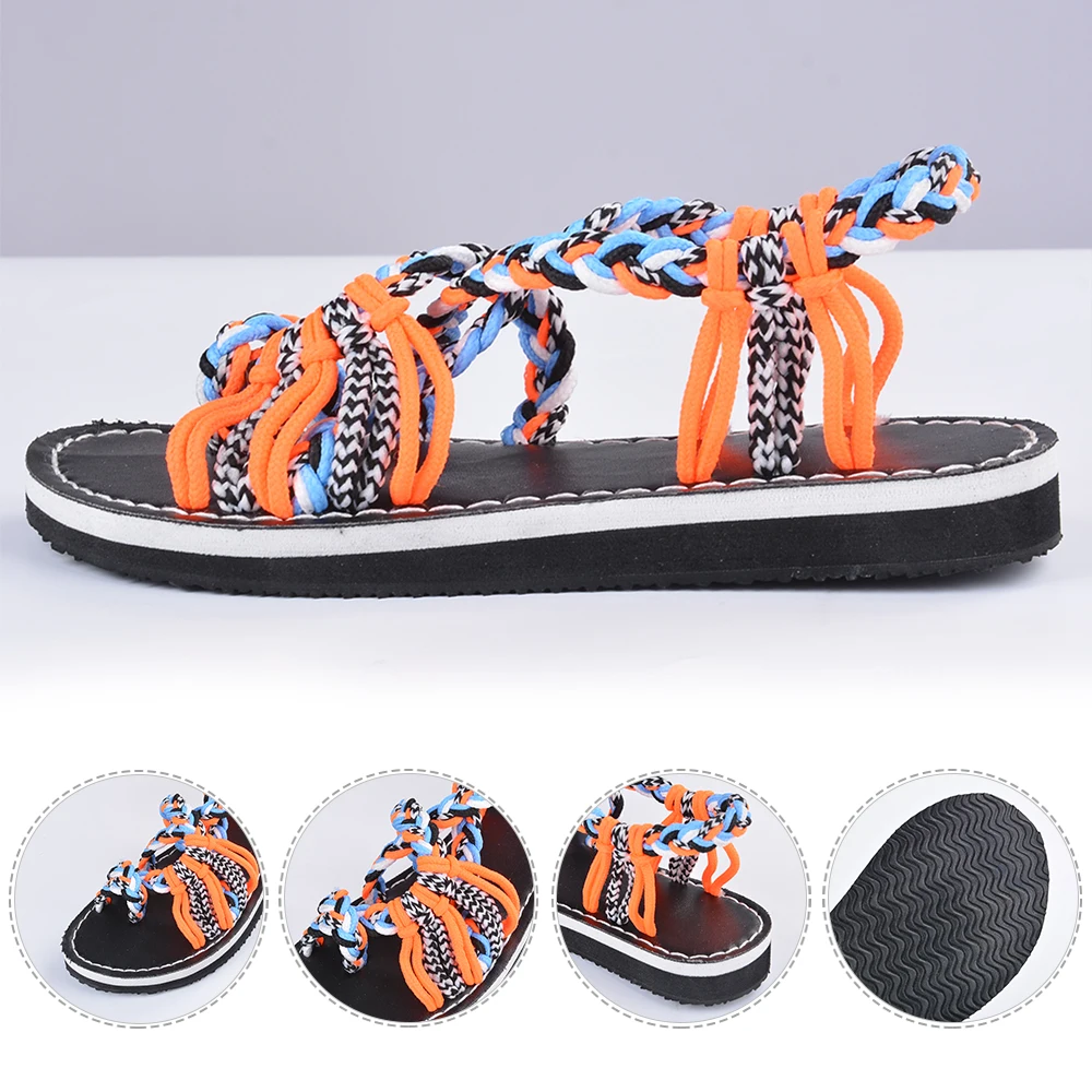 MoneRffi/Новинка женские летние сандалии на плоской подошве Вьетнамки с