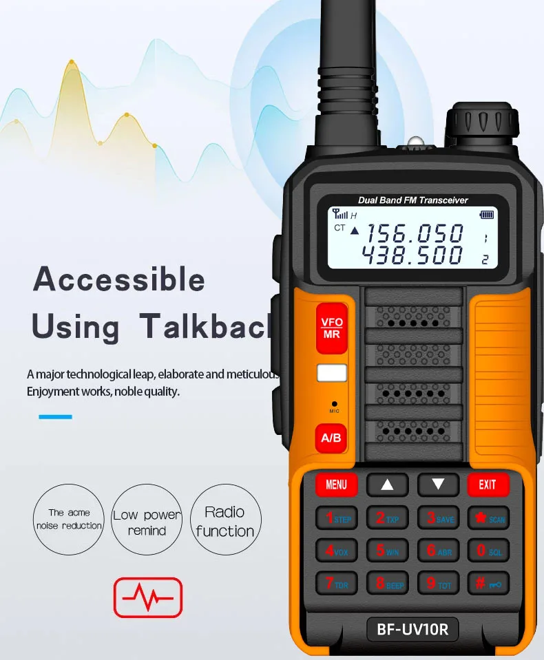 2022 BAOFENG 10 Вт профессиональная портативная рация UV-10R 80 км 128 каналов VHF UHF